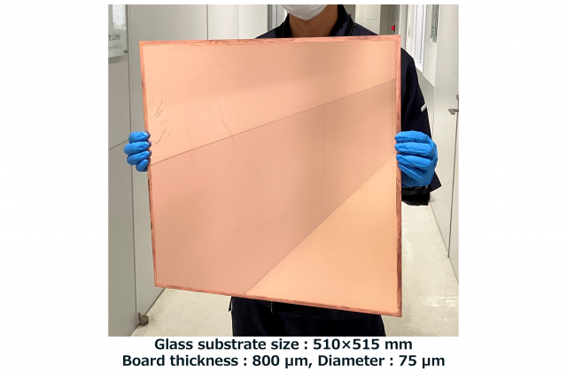 Acid copper plating additive for through-hole filling on glass core substrates